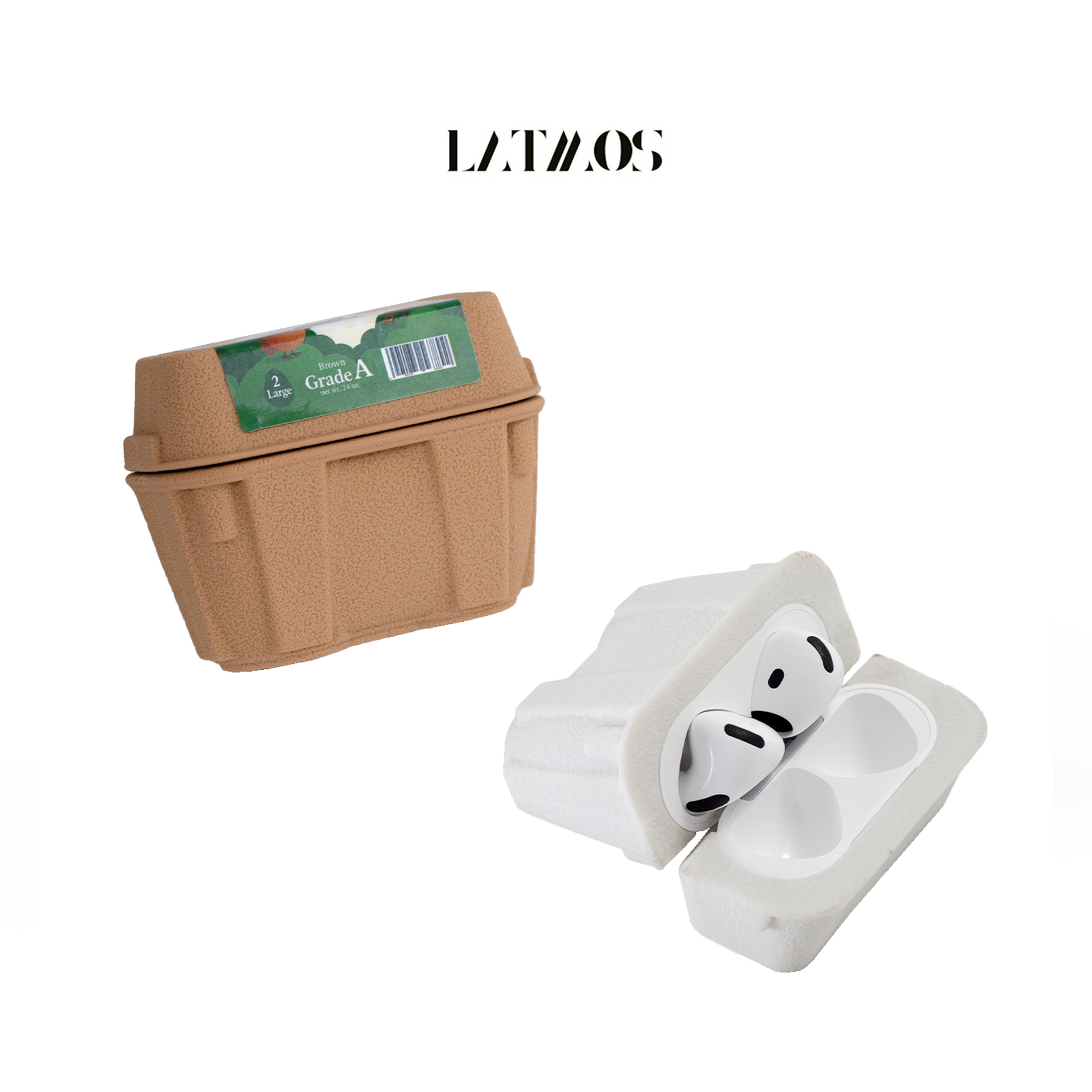 LATMOS Egg Carton Case for AirPods